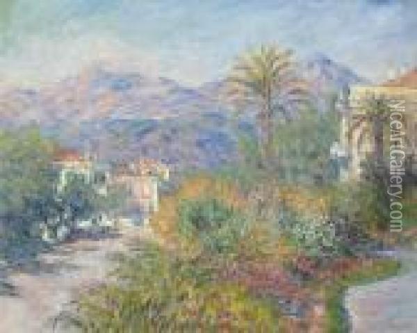 Strada Romana A Bordighera Oil Painting - Claude Oscar Monet