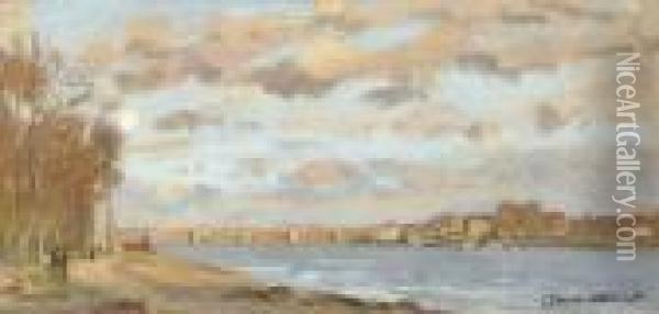 La Seine A Argenteuil Oil Painting - Claude Oscar Monet