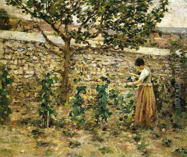 In the Garden II Oil Painting - Theodore Robinson