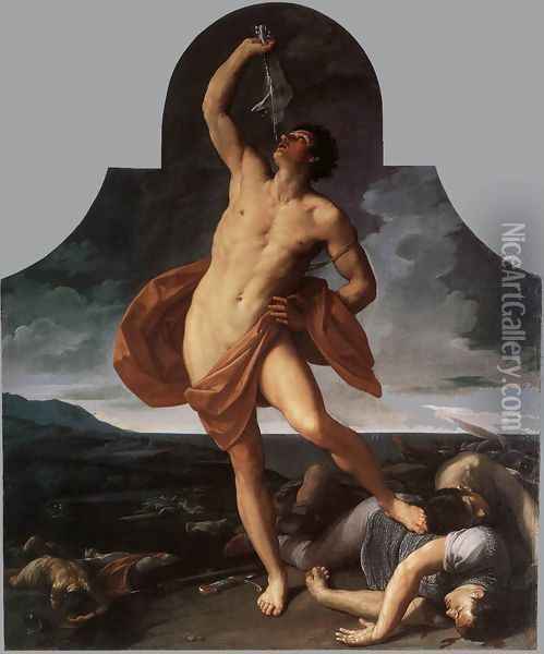 The Triumph of Samson 1611-12 Oil Painting - Guido Reni