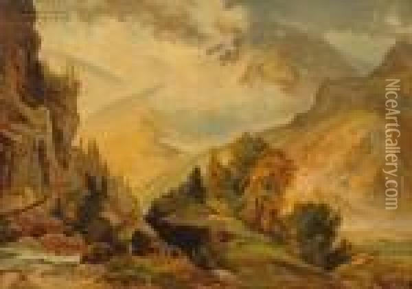 The White Mountains Oil Painting - Thomas Moran