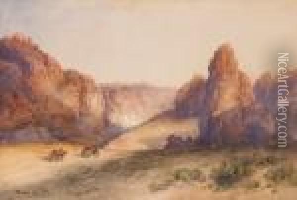 The Rock Of Acoma, New Mexico Oil Painting - Thomas Moran