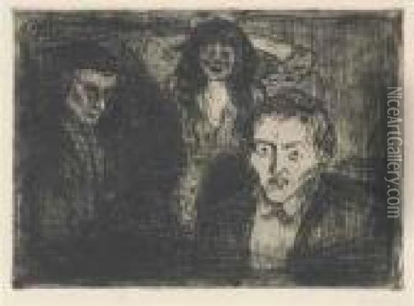 Eifersucht Oil Painting - Edvard Munch