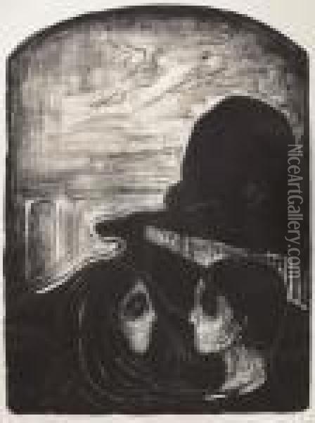 Attraction I Oil Painting - Edvard Munch