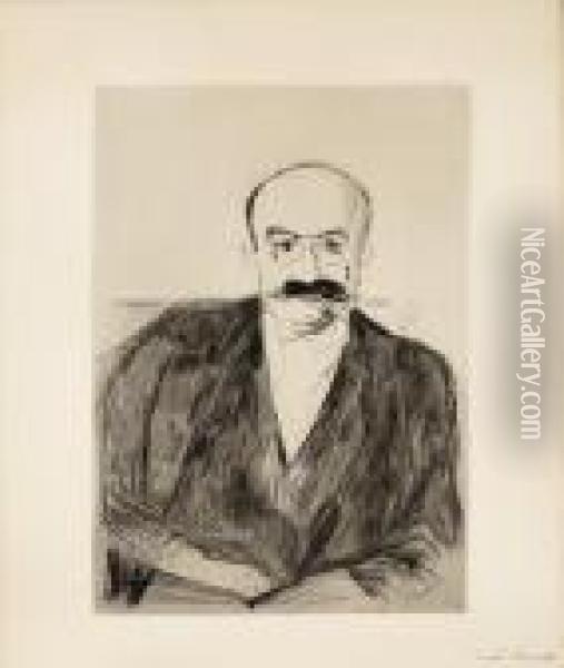 Dr Max Asch Oil Painting - Edvard Munch
