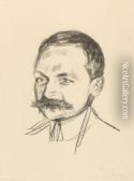 Dr. Wilhelm Wartmann Oil Painting - Edvard Munch