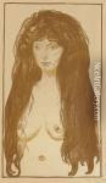 Die Sunde Oil Painting - Edvard Munch