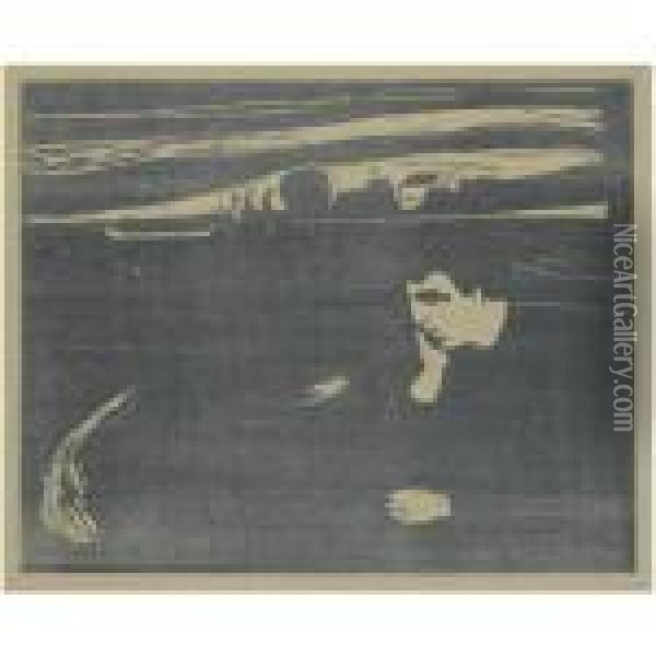 Melancholy Iii (w.203; Sch.144) Oil Painting - Edvard Munch