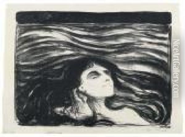Meer Der Liebe. 1896. Oil Painting - Edvard Munch