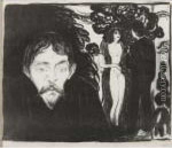 Jealousy Ii Oil Painting - Edvard Munch