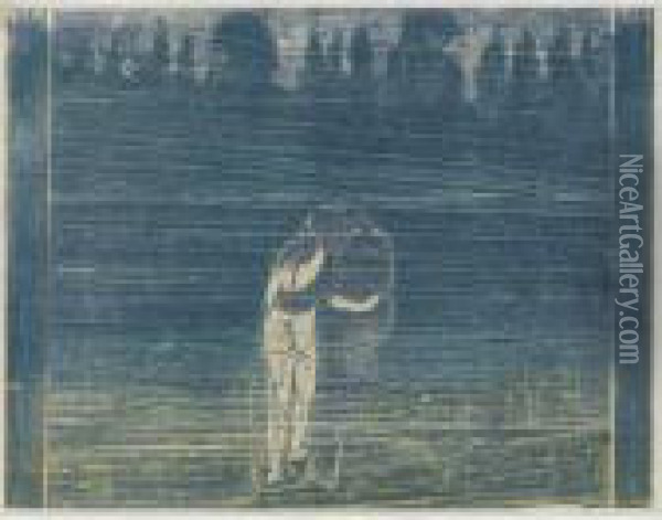 Towards The Forest I (zum Walde I) (w. 112; S. 100b) Oil Painting - Edvard Munch