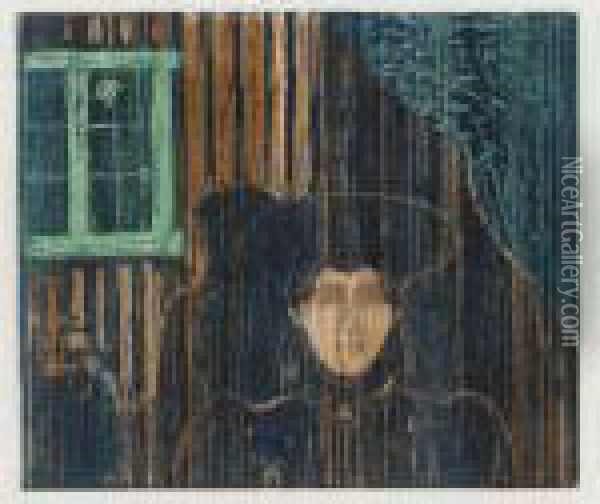 Moonlight I (mondschein I) (w. 90; S. 81) Oil Painting - Edvard Munch