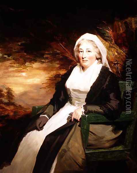 Mrs. Campbell of Ballimore, c.1795 Oil Painting - Sir Henry Raeburn
