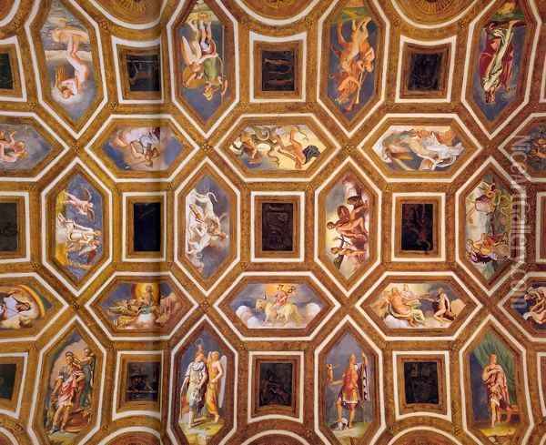 Ceiling decoration Oil Painting - Giulio Romano (Orbetto)