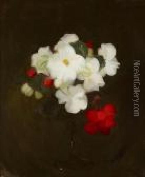 Peony Roses Oil Painting - James Stuart Park