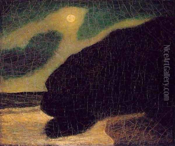 Moonlit Cove Oil Painting - Albert Pinkham Ryder