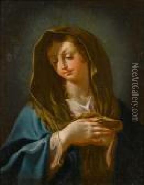 The Madonna Oil Painting - Giovanni Battista Piazzetta