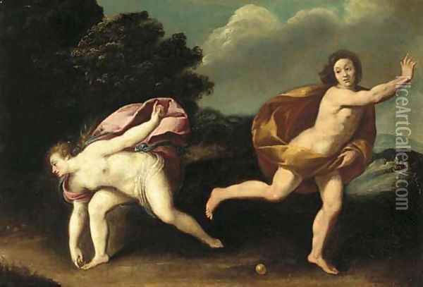Atalanta and Hippomenes Oil Painting - Guido Reni