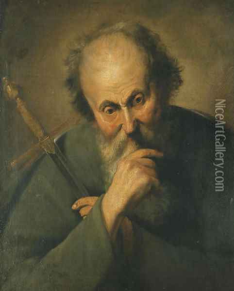 Saint Paul Oil Painting - Jacques des Rousseaux