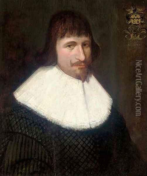 Portrait of a gentleman Oil Painting - Anthony van Ravesteyn