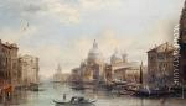 Venetian Views, A Pair Oil Painting - Alfred Pollentine