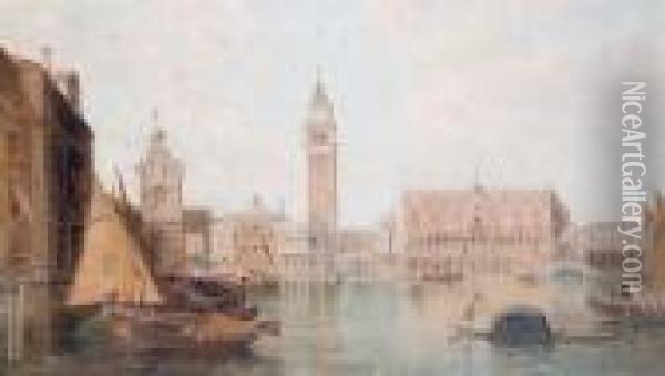 The Ducal Palace, Venice Oil Painting - Alfred Pollentine