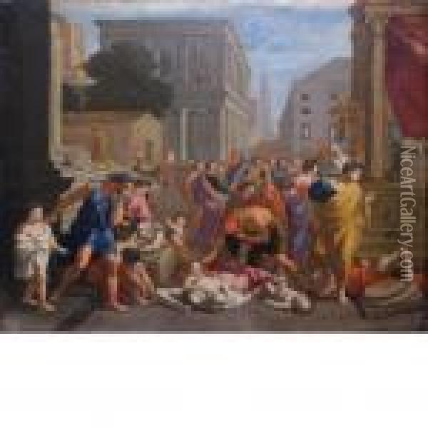 The Plague Of Athens Oil Painting - Nicolas Poussin