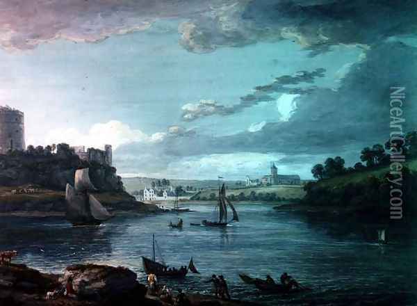 Pembroke Castle Oil Painting - Paul Sandby
