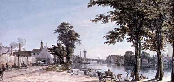 Windsor East View from Crown Corner Oil Painting - Paul Sandby