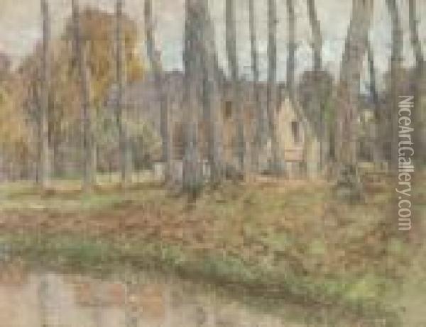 Maison Dans Les Bois Oil Painting - Pierre Ernest Prins