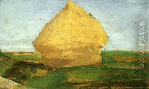 The Haystack Oil Painting - Paul Signac