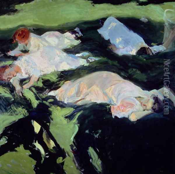 The Siesta, 1911 Oil Painting - Joaquin Sorolla Y Bastida