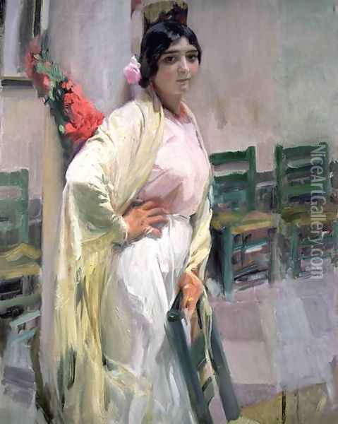 Maria, the Pretty One, 1914 Oil Painting - Joaquin Sorolla Y Bastida