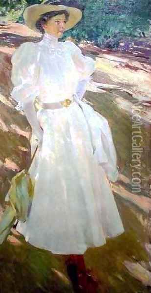Maria at La Granja Oil Painting - Joaquin Sorolla Y Bastida