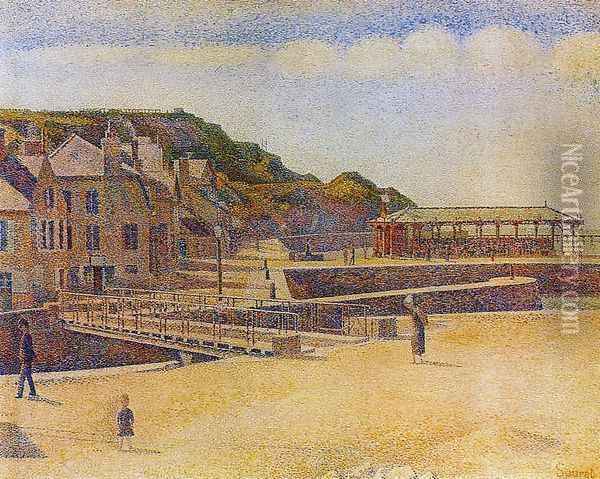 Port-en-Bessin Oil Painting - Georges Seurat