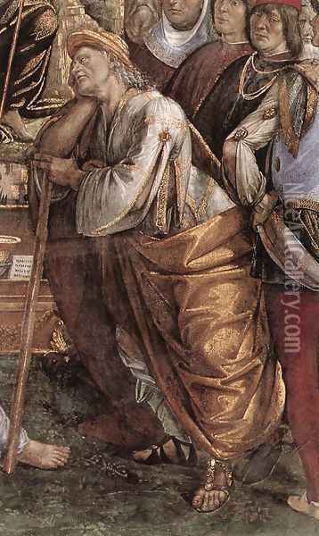 Moses's Testament and Death (detail-1) 1481-82 Oil Painting - Francesco Signorelli