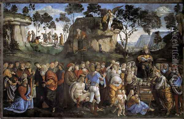 Moses's Testament and Death 1481-82 Oil Painting - Francesco Signorelli