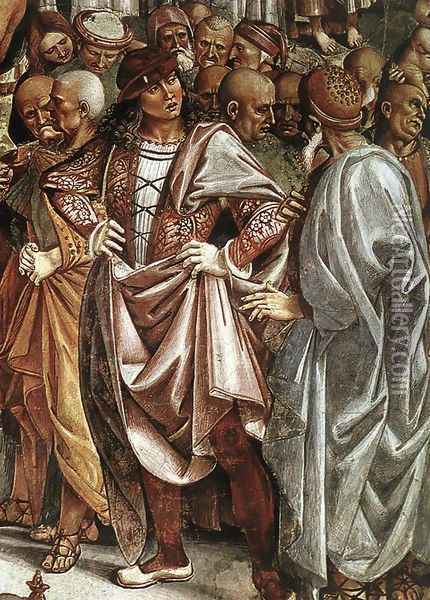 Sermon and Deeds of the Antichrist (detail-4) 1499-1502 Oil Painting - Francesco Signorelli