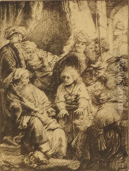 Jozsef Elmeseli Almat Oil Painting - Rembrandt Van Rijn