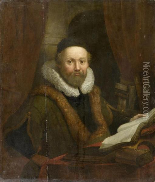 Portrait Of Johannes
Wtenbogaert Oil Painting - Rembrandt Van Rijn