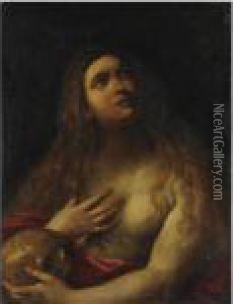Maddalena Oil Painting - Guido Reni