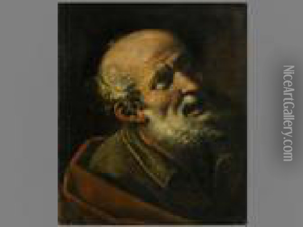 Portrait Eines Apostels Oil Painting - Guido Reni
