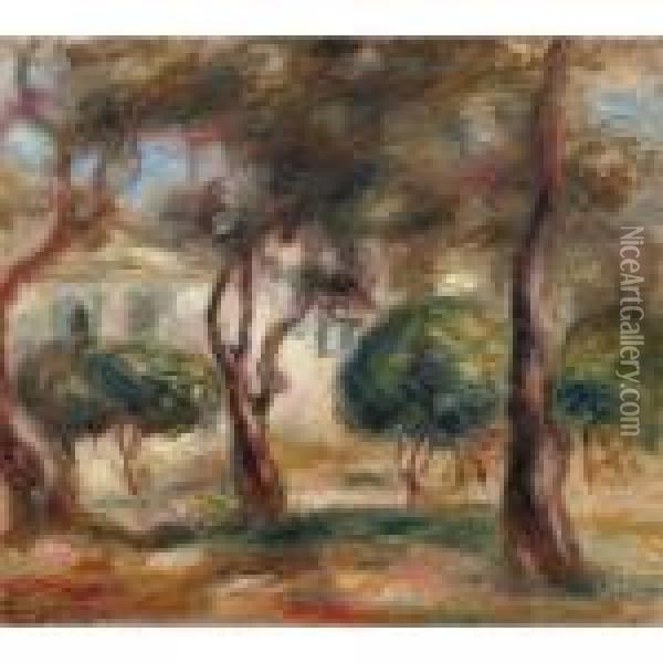 Le Jardin Des Collettes Oil Painting - Pierre Auguste Renoir