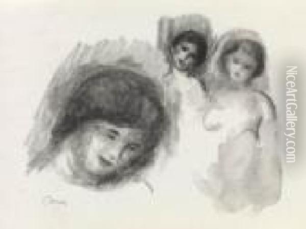 L'album Des Douze Lithographies Originales Oil Painting - Pierre Auguste Renoir