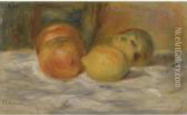Nature Morte Au Fruits Oil Painting - Pierre Auguste Renoir