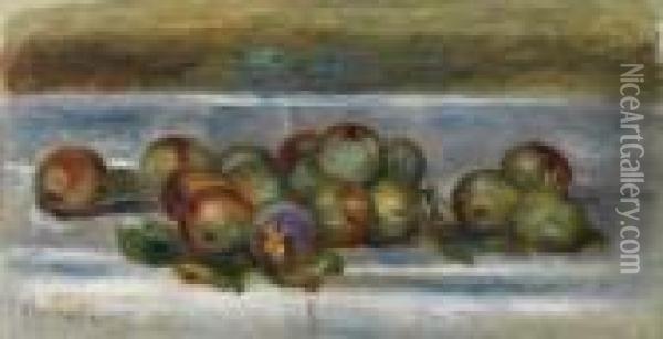 Reines-claude Oil Painting - Pierre Auguste Renoir