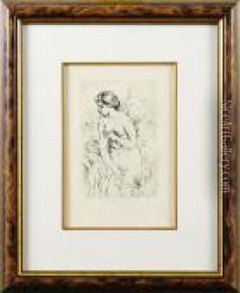 Baigneuse Debout Oil Painting - Pierre Auguste Renoir