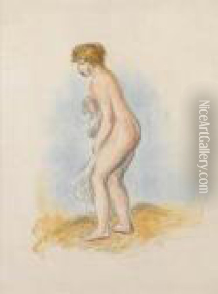 Baigneuse Oil Painting - Pierre Auguste Renoir