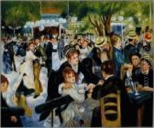 At The Moulin De La Galette Oil Painting - Pierre Auguste Renoir