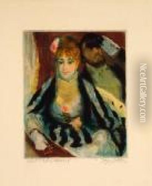 La Loge Oil Painting - Pierre Auguste Renoir